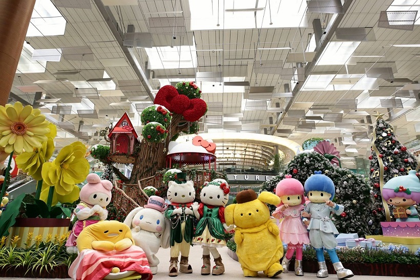 Sanrio characters at the Mystical Garden